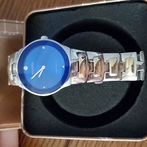 Fossil watch mixed silver and gold band